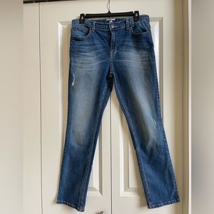 Boy’s Cat & Jack blue jeans with adjustable waist, size 16 skinny